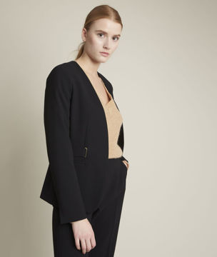 Picture of BEATRICE BLACK MICROFIBRE JACKET